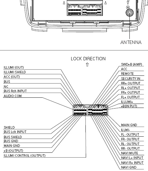 PIONEER Car Radio Stereo Audio Wiring Diagram Autoradio connector wire